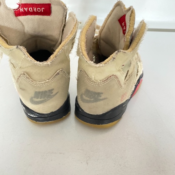 Off-White x Air Jordan 5 Retro SP PS 'Sail' 12 - Picture 4 of 6